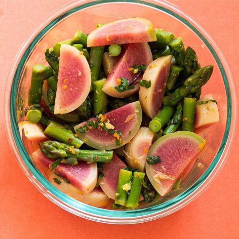 Watermelon-Radish-and-Asparagus-Salad